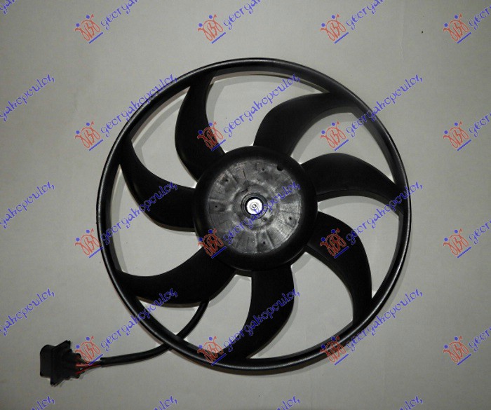 Βεντιλατερ Ψυγειου (ΜΟΤΕΡ+ΦΤΕΡΩΤΗ) (390mm) (3pin) Vw Polo 02-05 - 017806450