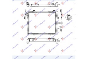 Ψυγειο 2.0-2.3 KPR. M/A +/- A/C (52x42) Mercedes C Class (W202) 93-99 - 051606330