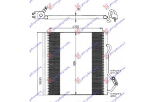 Ψυγειο A/C -02 (32.5x38.3x2.0) Smart Fortwo 98-07 - 019206400
