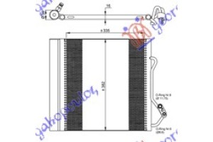 Ψυγειο A/C 02- (34.5x38.3x1.6) Smart Fortwo 98-07 - 019206410