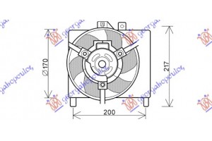 Βεντιλατερ Intercooler (17cm) ΒΕΝΖ-ΠΕΤΡ Smart Fortwo 98-07 - 019206440