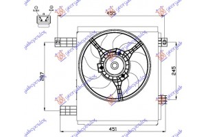 Βεντιλατερ Ψυγειου ΒΕΝΖ-ΠΕΤΡ Smart Fortwo 98-07 - 019206450