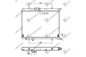 Ψυγειο Νερου 1.6 16V +/-A/C (38x55x1.8) Citroen Xsara 00-04 - 019306300