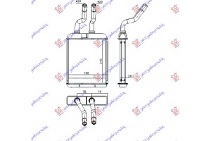 Ψυγειο Καλοριφερ (B) (210x180x26) Alfa Romeo 147 00-10 - 019406500