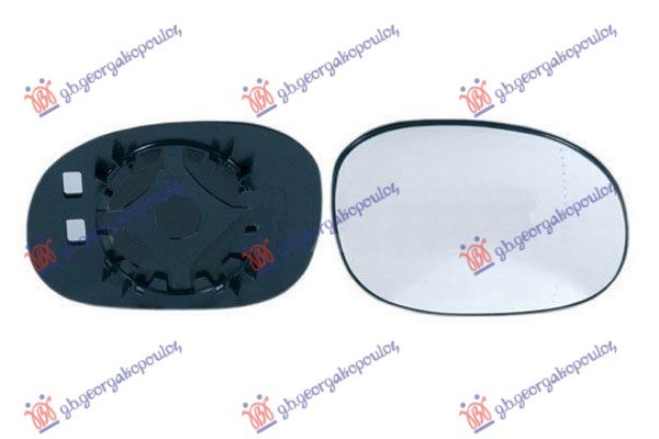 Κρυσταλλο Καθρεφτη (CONVEX GLASS) Δεξια Peugeot 206+ (PLUS) 09-13 - 628007601