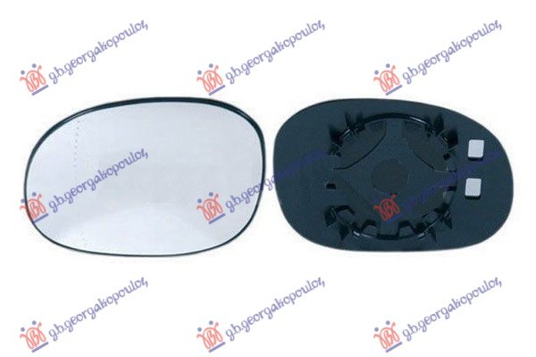 Κρυσταλλο Καθρεφτη (ASPHERICAL GLASS) Αριστερα Peugeot 206+ (PLUS) 09-13 - 628007602