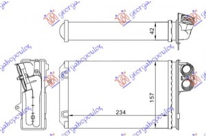 Ψυγειο Καλοριφερ (Μ) (234x157x42)CITROEN C5 01-04 - 019606500