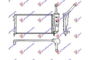Ψυγειο 1.2 8/16V +/-A/C(58x31,5) Τυπου Denso (MAHLE BEHR)LANCIA Y 03-11 - 019706305