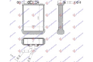 Ψυγειο Καλοριφερ (BR) (200x154x32) Mercedes Ml (W163) 98-05 - 019906500