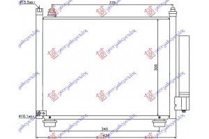 Ψυγειο A/C 1.3 Ddis 03- (38.5x30.8x20) Suzuki Ignis 00-08 - 020406420
