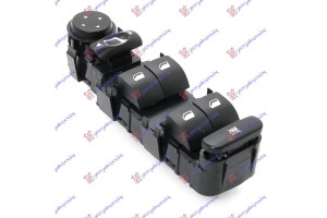 Διακοπτης ΠΑΡΑΘ/ΚΑΘΡ. ΕΜΠ. (Τετραπλός)(9pin) Αριστερα Citroen C4 04-11 - 020707172