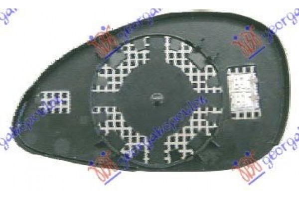 Δεξια Κρυσταλλο Καθρεφτη Μπλε Θερμαινομενο Citroen C4 04-11