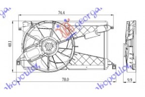 ΒΕΝΤΙΛ.ΨΥΓ.ΚΟΜΠΛΕ 1,8-2,0i-16V Di Turbo Ford Focus C-MAX 03-07 - 020906450