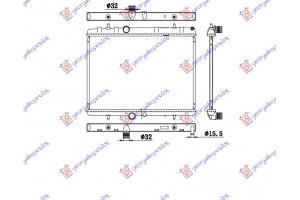 Ψυγειο Νερου ΒΕΝΖΙΝΗ/ΠΕΤΡΕΛΑΙΟ (380x538) Με Σωληνακι Peugeot 407 04-10 - 021206310
