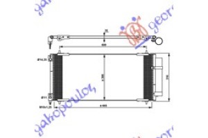 Ψυγειο A/C 2.2-2.7 Hdi (67x30.7) Citroen C5 04-08 - 020806425