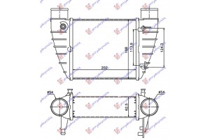 Ψυγειο Intercooler 2.0 Tfsi Βενζινη - 2.0 Tdi Πετρελαιο (200x190x63) Δεξια Seat Exeo 09-13 - 044606211