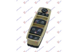 Διακοπτης ΠΑΡΑΘ/ΚΑΘΡ. ΑΝΑΚΛ. ΕΜΠ. (Μπέζ καπάκι) (Τετραπλός)(3pin) Αριστερα Mercedes A Class (W169) 04-12 - 021907182