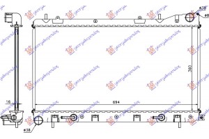 Ψυγειο 2.0 S Turbo (360x680x16) (ΚΛ ΚΥΚΛ) At Subaru Forester 02-08 - 022006320