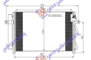 Ψυγειο A/C 1.5 Crdi (51x35x18) Hyundai Getz 02-05 - 022106410
