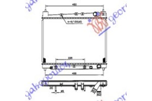 Ψυγειο 1,3-1,5(35x49) ΑΥΤΟΜ(ΚΛ.ΚΥΚΛ) Toyota Yaris 99-05 - 022506330