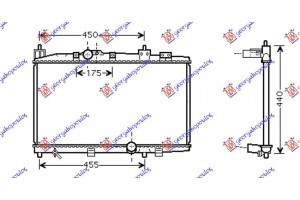 Ψυγειο 1,4 D4D +/-AC (ΚΛ.ΚΥΚΛ.)(35x64x16 (MAHLE BEHR)TOYOTA Yaris 99-05 - 022506345