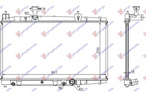 Ψυγειο Νερου 1.4 D4D +/-AC (ΑΝΟΙΧΤΟ ΚΥΚΛΩΜΑ) (350x639x16) (KOYO) Toyota Yaris 99-05 - 022506350