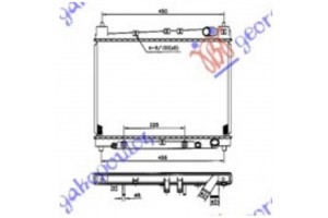 Ψυγειο 1,3-1,5(35x49) ΑΥΤΟΜ(ΚΛ.ΚΥΚΛ) (KOYO)TOYOTA Yaris 99-05 - 022506360