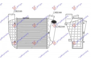 Ψυγειο Intercooler 2.5 Tdi Πετρελαιο (199x189) (ΔΕΞΙ) Audi A4 04-07 - 021706240
