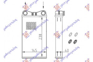 Ψυγειο Καλοριφερ (B) +/-ΑC (238x145) Seat Exeo 09-13 - 044606500