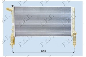 Ψυγειο 1.2-1.6 16V +A/C (58x30,5) Fiat Doblo 01-05 - 022806300