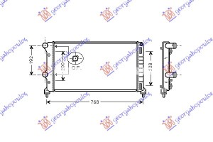 Ψυγειο 1.3-1.9cc JTD+/-AC (70x30,6) Fiat Doblo 01-05 - 022806310