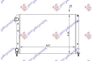 Ψυγειο 1.4 8V-1.6 16V-1.9D+A/C(65x40) Fiat Doblo 01-05 - 022806320