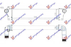 Ψυγειο Intercooler 2.0 Td4 Πετρελαιο 00- (594x132x50) Land Rover Freelander 98-07 - 022906210