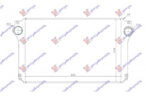 Ψυγειο Intercooler 2.0-2.2 D4D Πετρελαιο 05- (642x418x26) Toyota Avensis (T25) 03-08 - 023206210