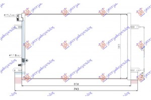 Ψυγειο A/C 3.0 TFSI-3.2-4.2 FSI-5.2 (S6) Βενζινη - 2.7-3.0 Tdi Πετρελαιο (658x393x16) Audi A6 04-08 - 023406410