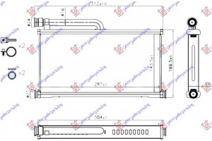 Ψυγειο Καλοριφερ (BR) (145x295x26) Audi A6 04-08 - 023406500