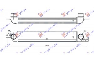 Ψυγειο Intercooler 1.3-1.7 Crti Πετρελαιο (525x90x50) (ALL ALUMINIUM) Opel Meriva 03-10 - 023706200