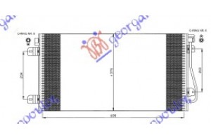 Ψυγειο A/ C Πετρελαιο 01-03 (69,2x38)RENAULT MASTER/MASCOTT 98-09 - 084806430