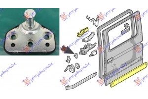 Κλειδαρια Σταθερη Πορτας Συρωμενης (ΓΑΝΤΖΟΣ) Opel Movano 98-09 - 023907260