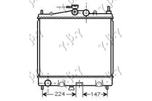 Ψυγειο 1.0-1.2-1.4-1.6 Βενζινη (38x44x1.6) (KOYO) Αγγλιασnissan Micra (K12) 02-10 - 024406305