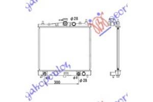 Ψυγειο 1.2-1.4-1.6 Βενζινη (38x44.5x1.6) Αυτοματο (KOYO)NISSAN Micra (K12) 02-10 - 024406315