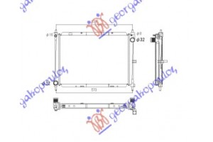 Ψυγειο 1.5 Πετρελαιο (+A/C) (49.4x41.5x2.3) Αγγλιας (MAHLE Behr Premium LINE) Nissan Micra (K12) 02-10 - 024406325