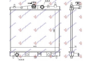 Ψυγειο 1.0-1.2-1.4-1.6 Βενζινη (38x44x1.6) Ιαπωνιας (KOYO)NISSAN Micra (K12) 02-10 - 024406345