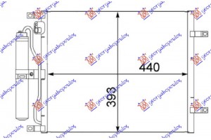 Ψυγειο A/C 1.5 Dci Πετρελαιο (490x376x16) -05 Nissan Micra (K12) 02-10 - 024406420