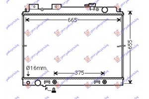 Ψυγειο Νερου 3.0 Dci Πετρελαιο (600x690x40) ΜΗΧΑΝΙΚΟ-ΑΥΤΟΜΑΤΟ (KOYO)NISSAN P/U (D40) Navara 2WD-4WD 05-10 - 024906325
