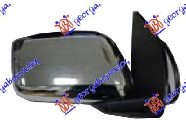 Δεξια Καθρεφτης Μηχανικος Χειροκινητος (ΧΡΩΜΙΟ) Nissan P/U (D40) Navara 2WD-4WD 05-10