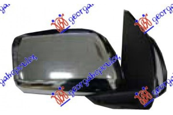 Καθρεφτης ΗΛΕΚΤ. (ΧΡΩΜΙΟ) -08 (CONVEX GLASS) Δεξια Nissan Pathfinder (R51) 06-13 - 029607591