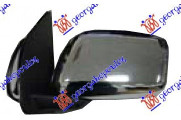 Καθρεφτης ΗΛΕΚΤ. (ΧΡΩΜΙΟ) -08 (CONVEX GLASS) Αριστερα Nissan Pathfinder (R51) 06-13 - 029607592