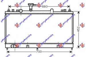 Ψυγειο Νερου 1.8-2.0-2.3 Βενζινη Μηχανικο (375x730x16) -05 Mazda 6 02-08 - 025006350