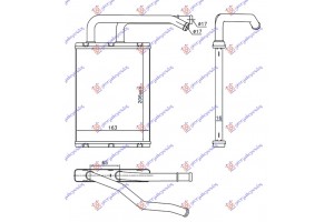 Ψυγειο Καλοριφερ (BR) (205x165x16) Mazda 6 02-08 - 025006500